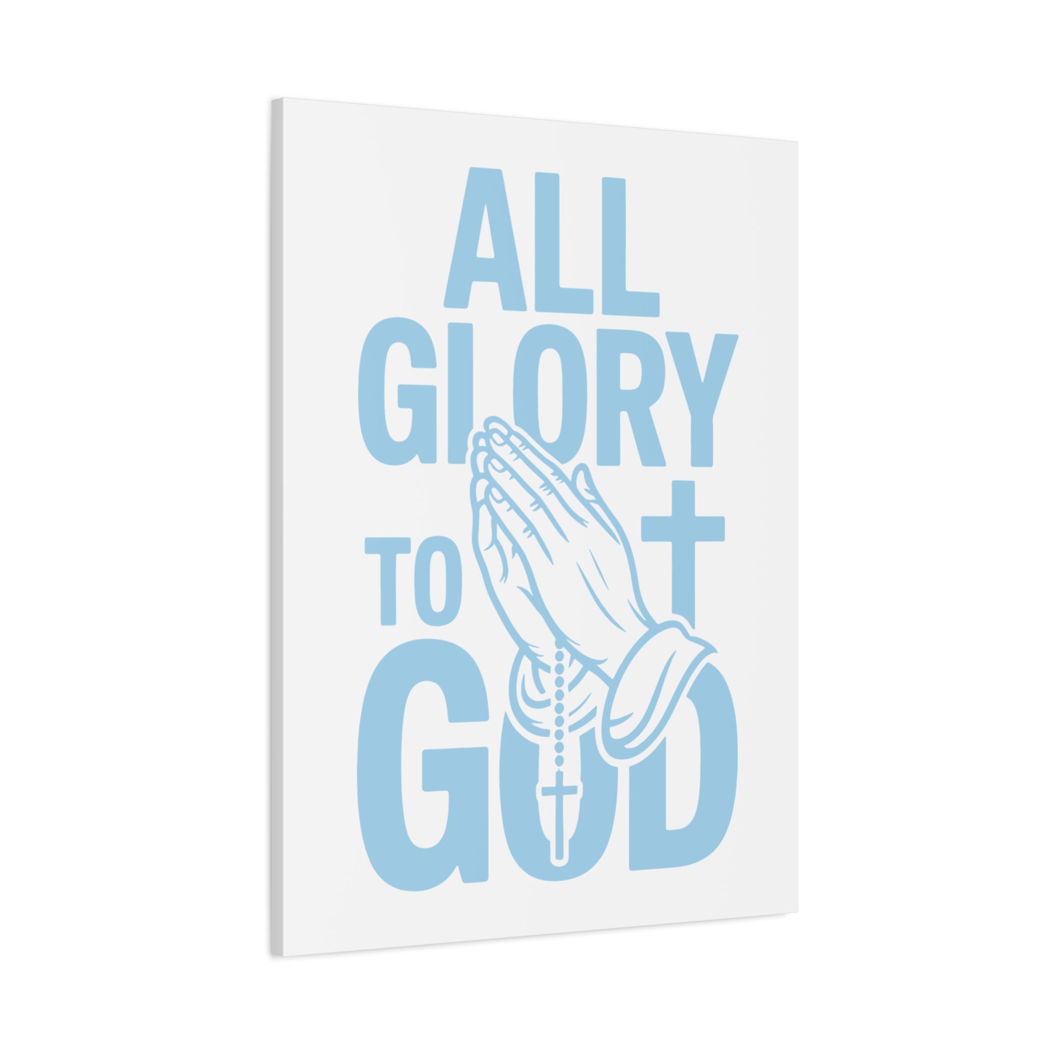 Religious Wall Art Canvas Print, Christian Home Decor, Inspirational Gift, Praying Hands Artwork, Faith Decor for Church