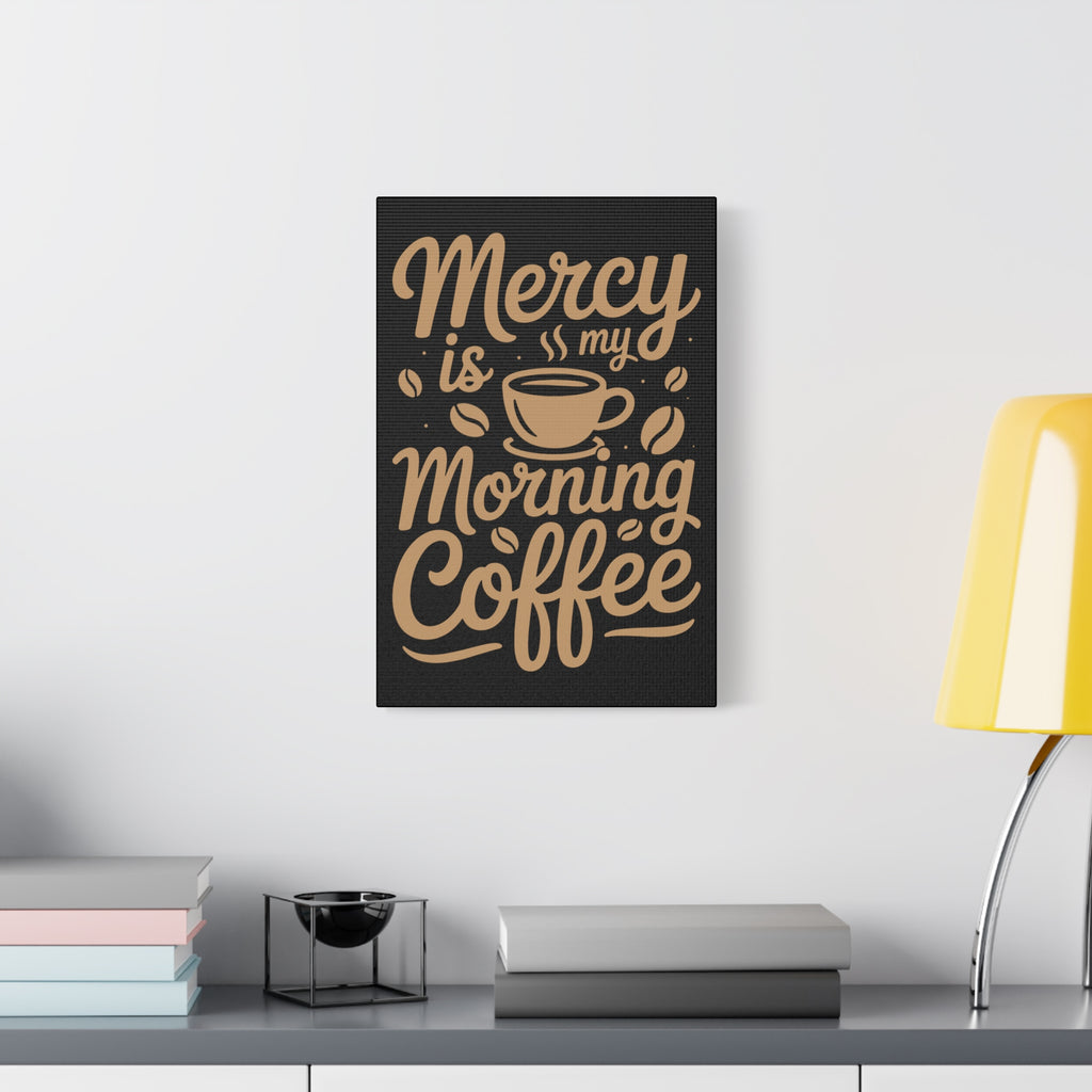 Coffee-Themed Canvas Art Print, Wall Decor for Coffee Lovers, Inspirational Home Decoration, Gift for Friends and Family