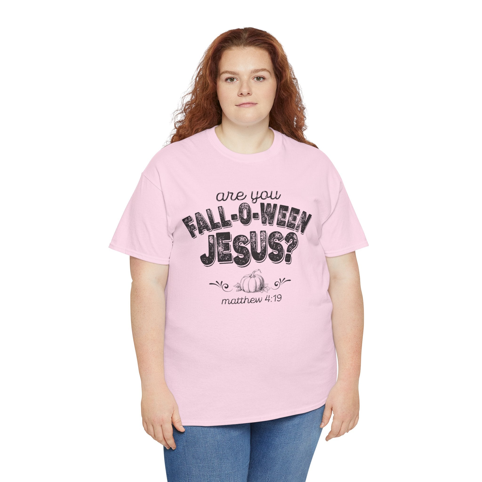Fall-Themed Tee, Are You Fall-O-Ween Jesus, Unisex Cotton Shirt, Funny Fall Apparel, Halloween T-Shirt, Thanksgiving Gift Ideas