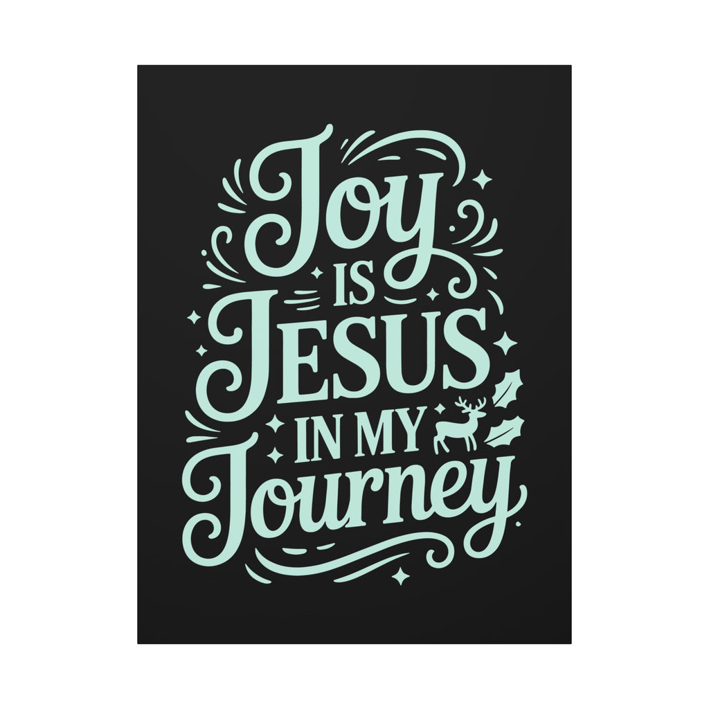 Joy in My Journey Canvas Wall Art, Religious Decor, Christmas Gift, Inspirational Wall Art, Joyful Home Decoration, Faith-Based Art