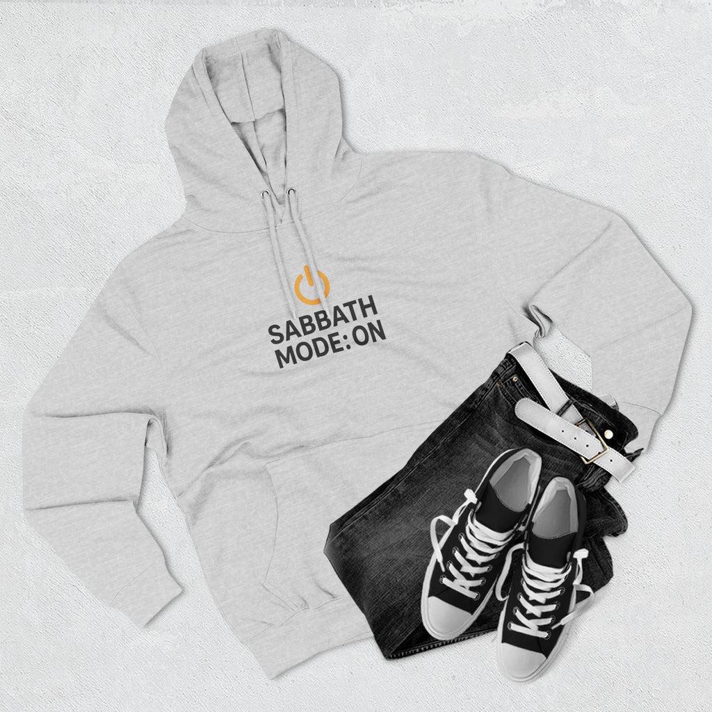 Sabbath Mode Fleece Hoodie | Faith Apparel, Religious Gift, Comfortable Hoodie, Cozy Wear, Spiritual Fashion