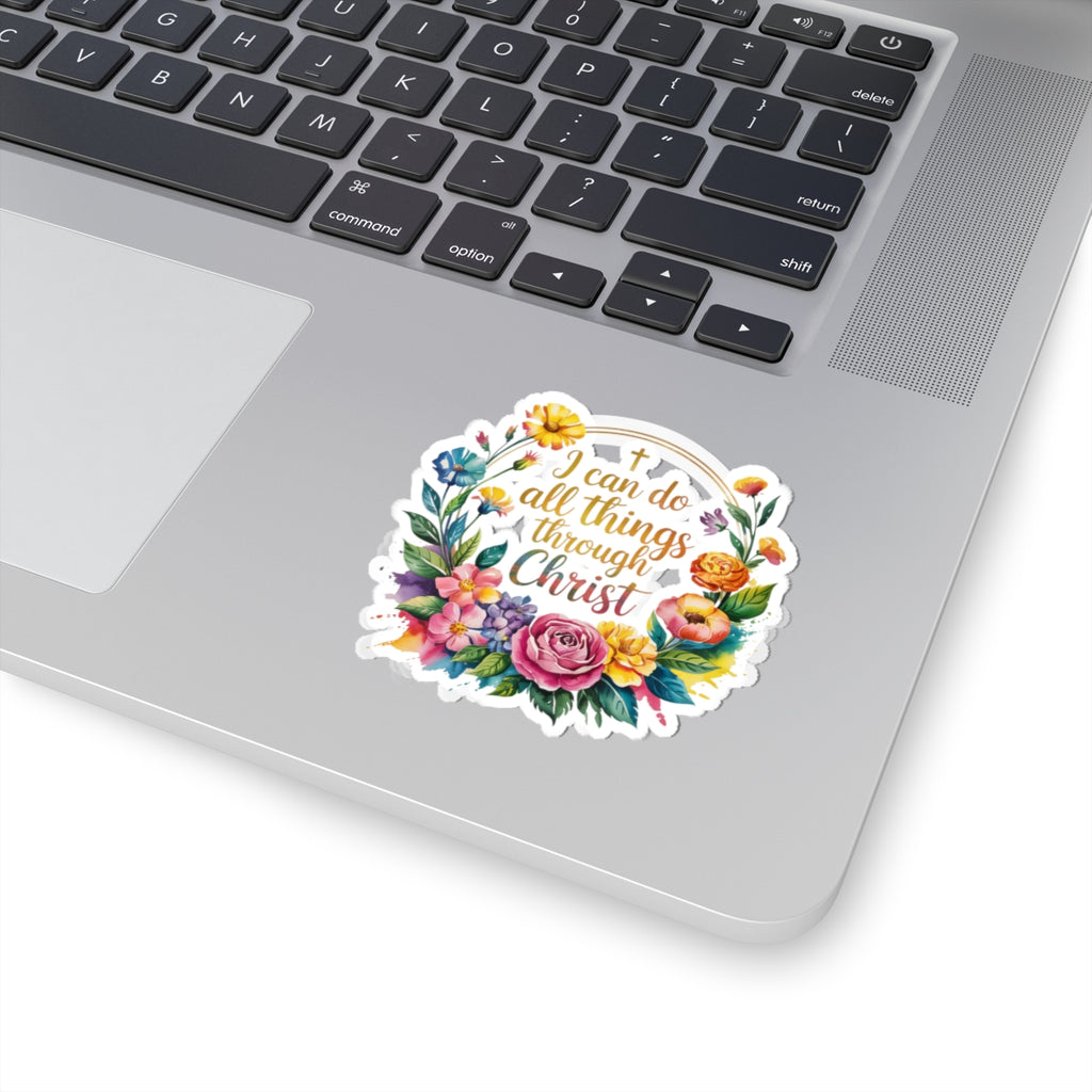 Inspirational Floral Stickers for Laptop, Journals, Water Bottles, Gifts, Home Decor