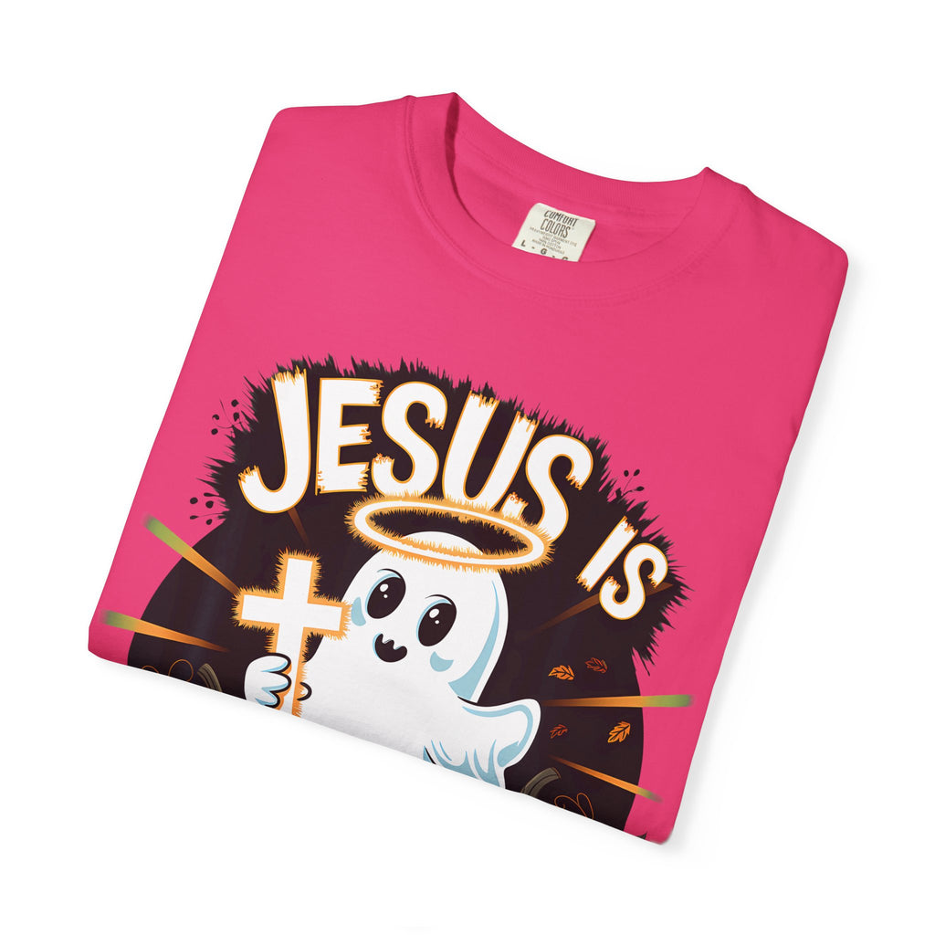 Halloween T-Shirt, Jesus is My Boo Tee, Unisex Ghost Shirt, Fall Apparel, Christian Halloween Gift