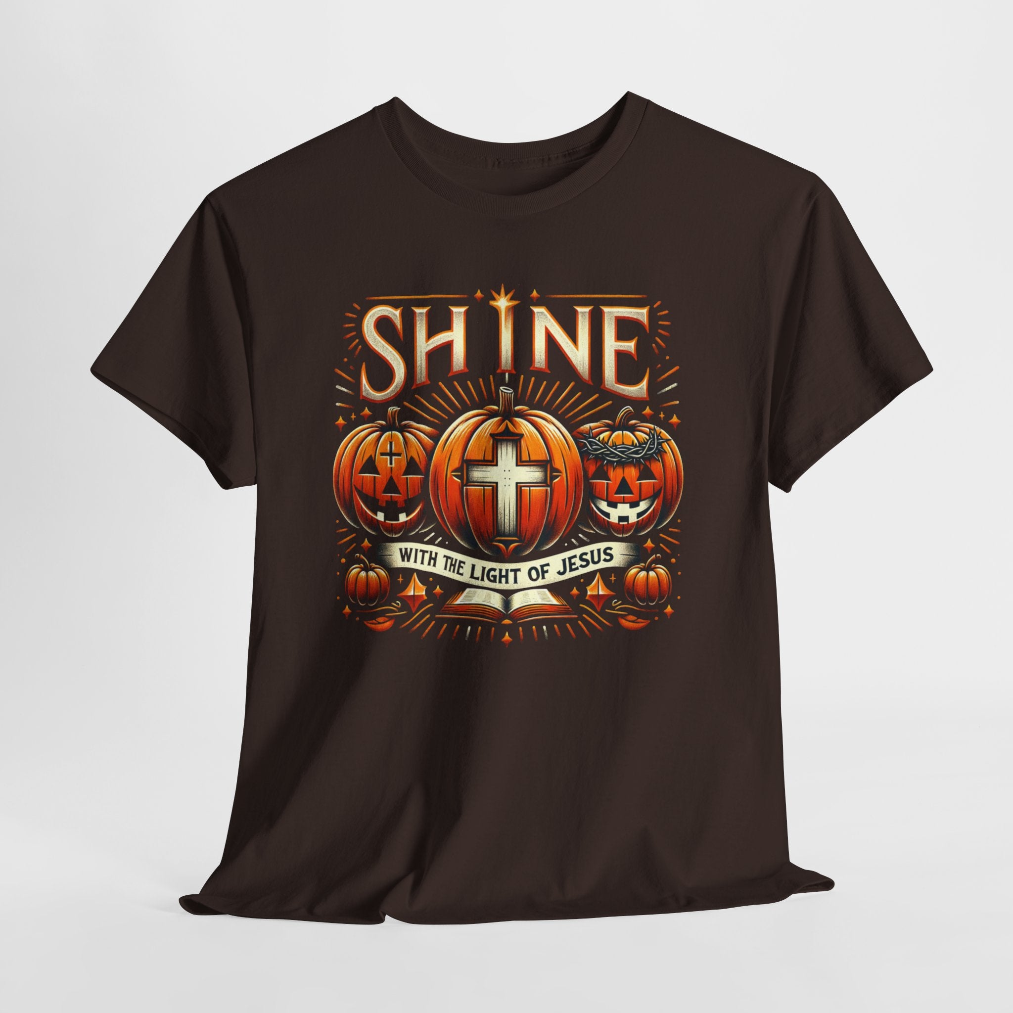 Halloween Jesus Graphic Tee | Unisex Cotton T-Shirt, Spooky Season Apparel, Faith-Based Shirt, Autumn Fashion, Christian Gift