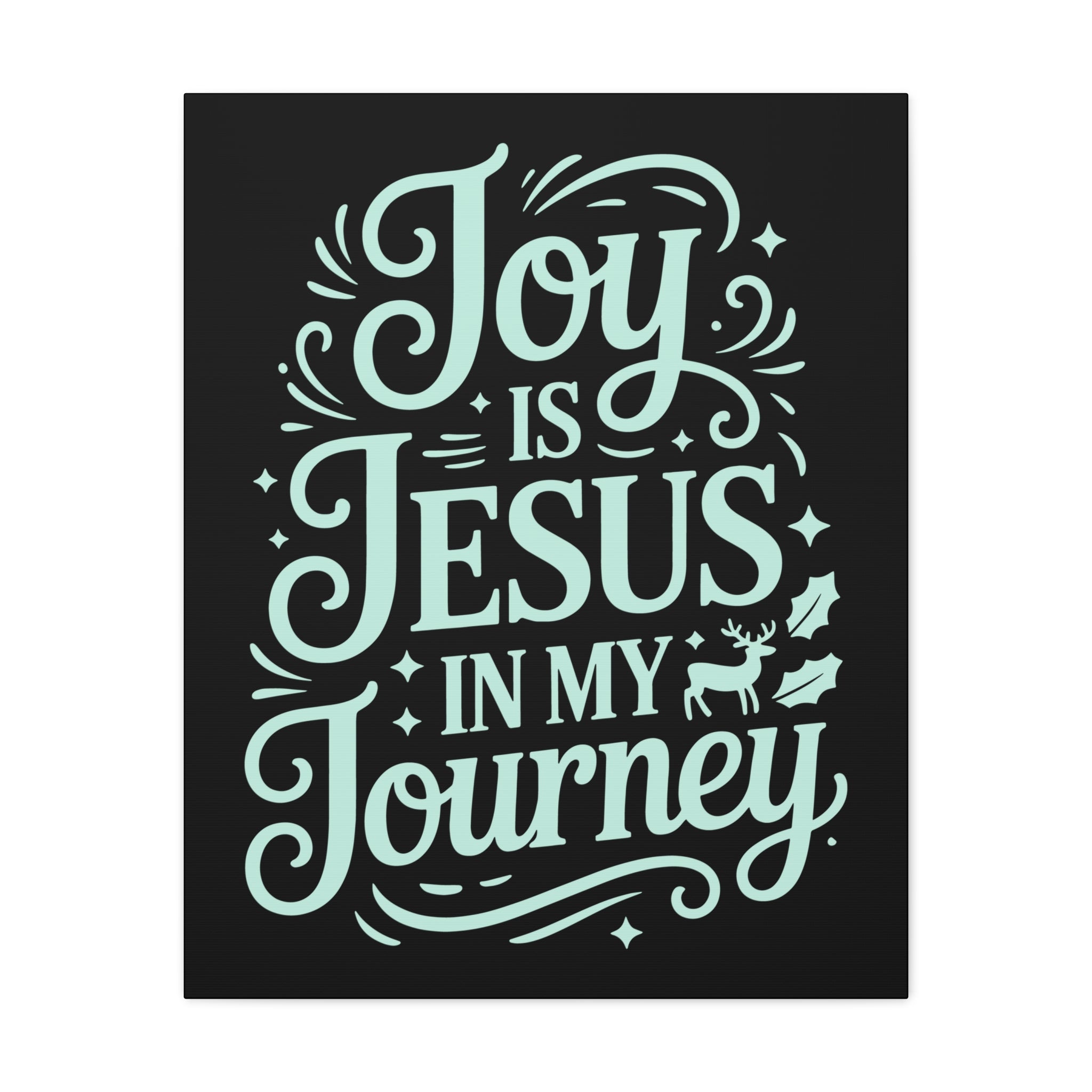 Joy in My Journey Canvas Wall Art, Religious Decor, Christmas Gift, Inspirational Wall Art, Joyful Home Decoration, Faith-Based Art