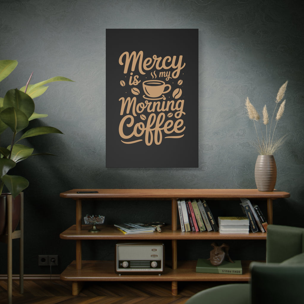 Coffee-Themed Canvas Art Print, Wall Decor for Coffee Lovers, Inspirational Home Decoration, Gift for Friends and Family