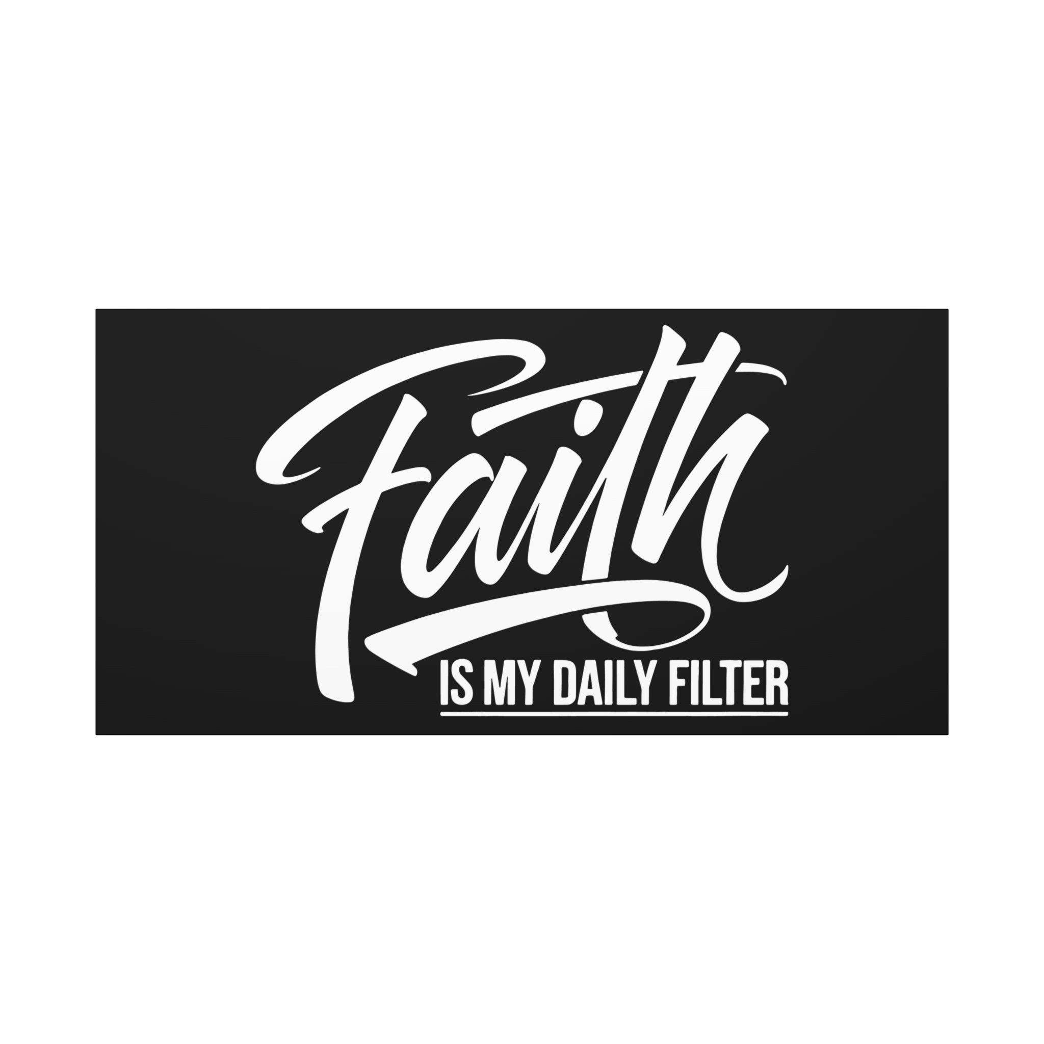 Inspirational Canvas Wall Art, Faith Quote Decor, Motivational Home Decor, Gray Wall Hanging, Gift for Faith Lovers