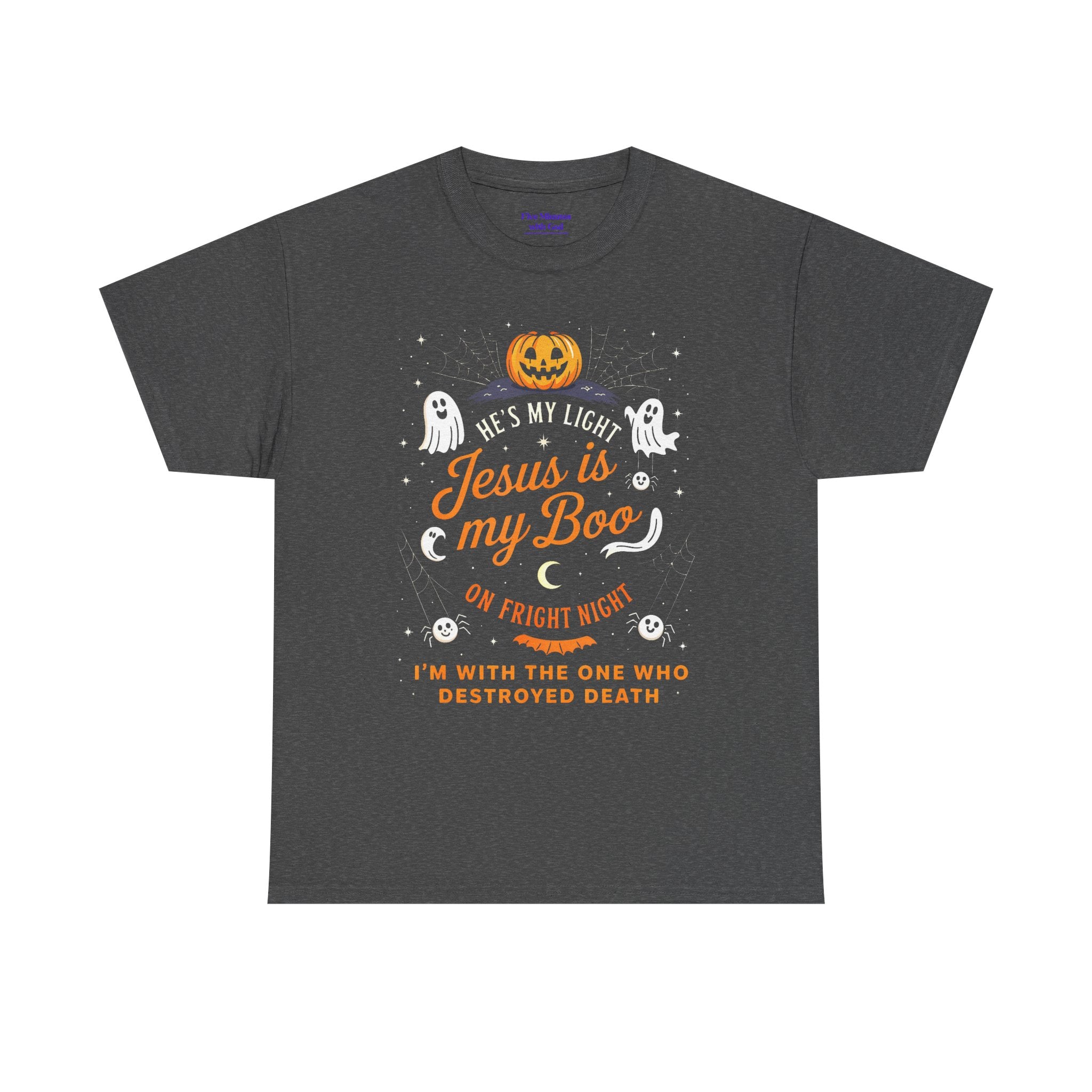 Halloween Faith Tee - Jesus is My Boo, Unisex T-Shirt for Halloween, Christian Halloween Shirt, Gift for Christian Friends, Spooky [...]