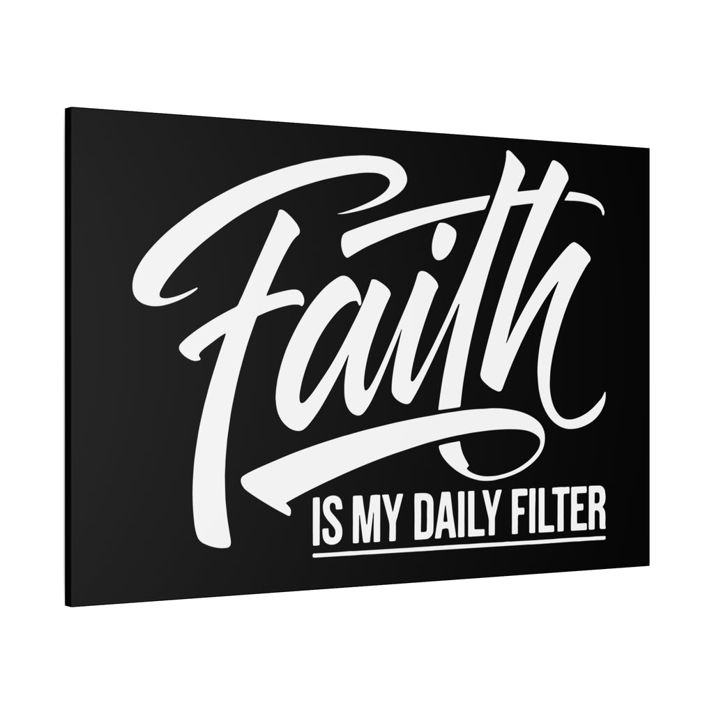 Inspirational Canvas Wall Art, Faith Quote Decor, Motivational Home Decor, Gray Wall Hanging, Gift for Faith Lovers