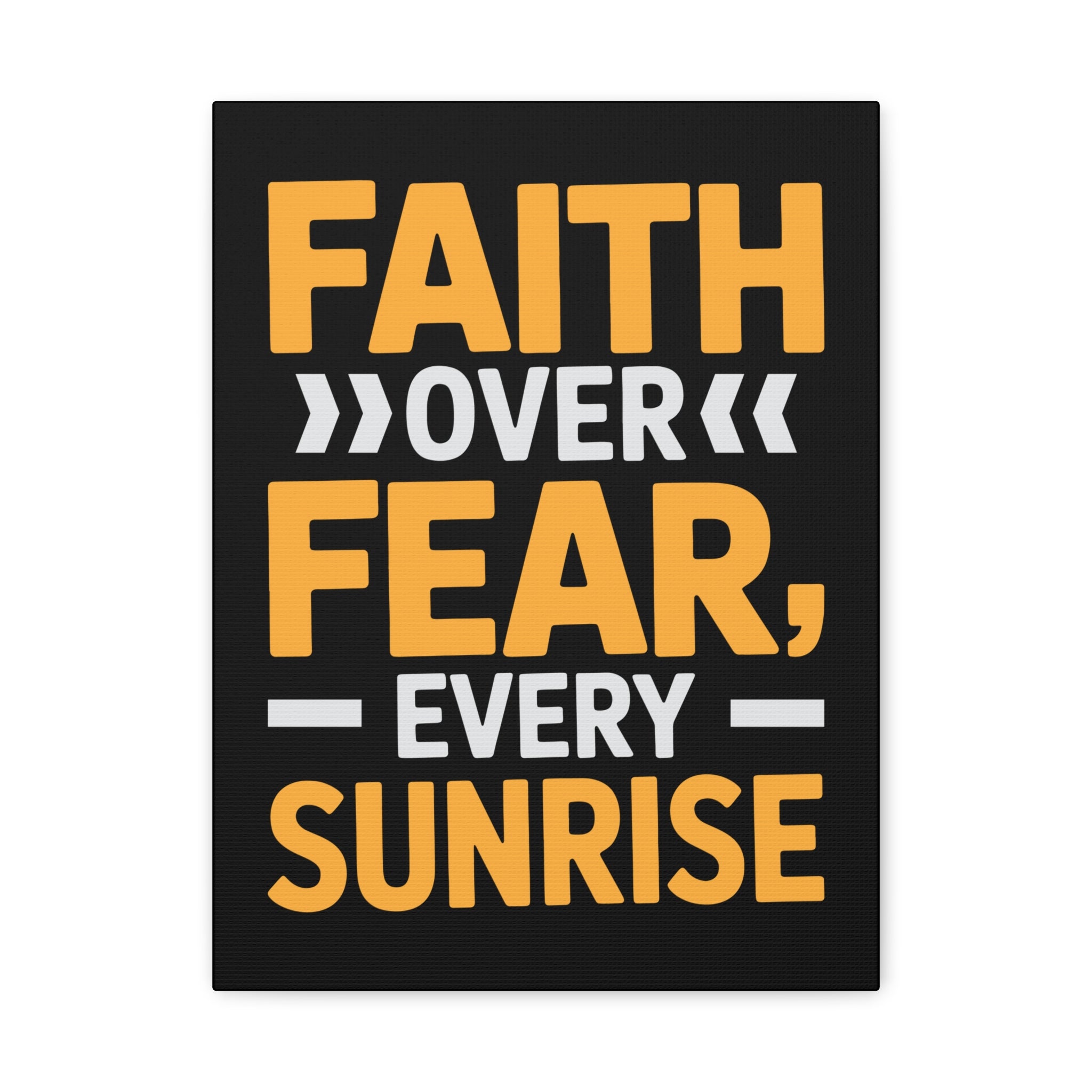Inspirational Wall Art, Motivation Decor, Faith over Fear Canvas, Uplifting Home Decoration, Perfect Gift for New Beginnings