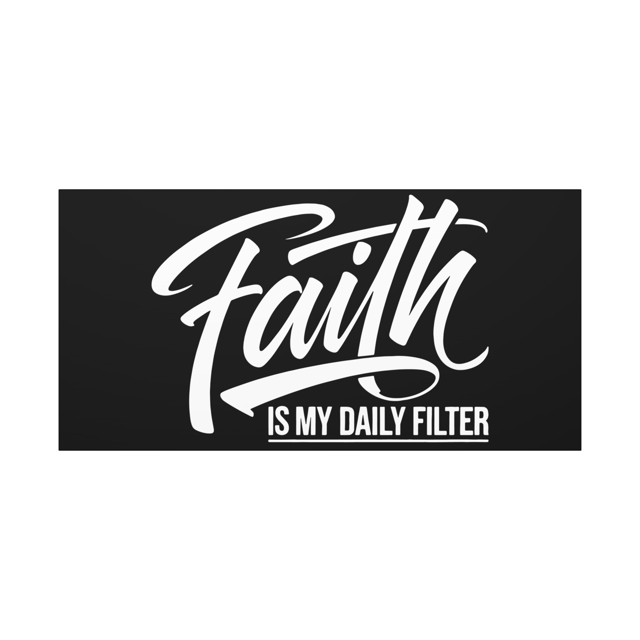 Inspirational Canvas Wall Art, Faith Quote Decor, Motivational Home Decor, Gray Wall Hanging, Gift for Faith Lovers