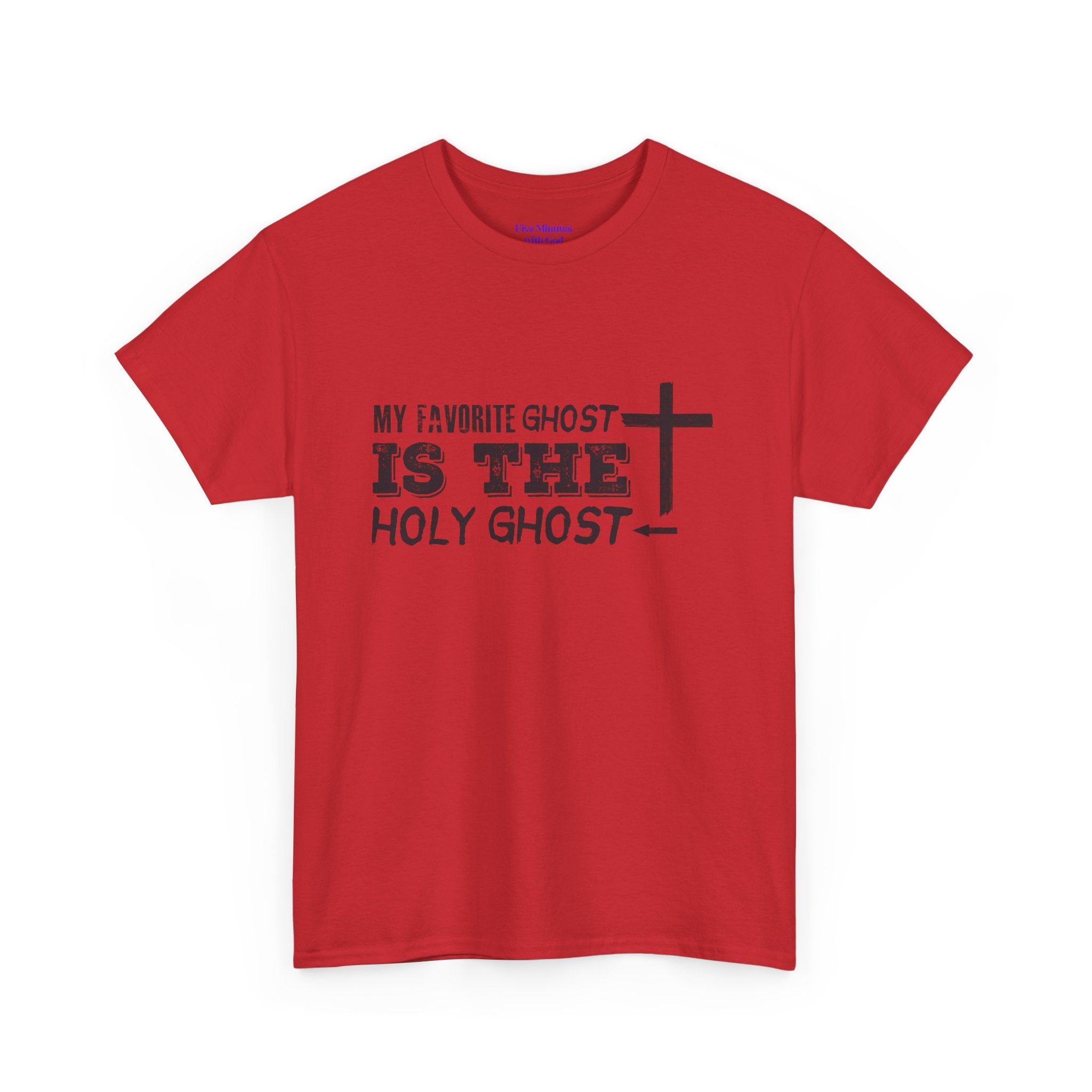 Unisex Cotton Tee - My Favorite Ghost is the Holy Ghost Shirt, Religious T-Shirt, Christian Apparel, Spiritual Gift, Halloween Shirt