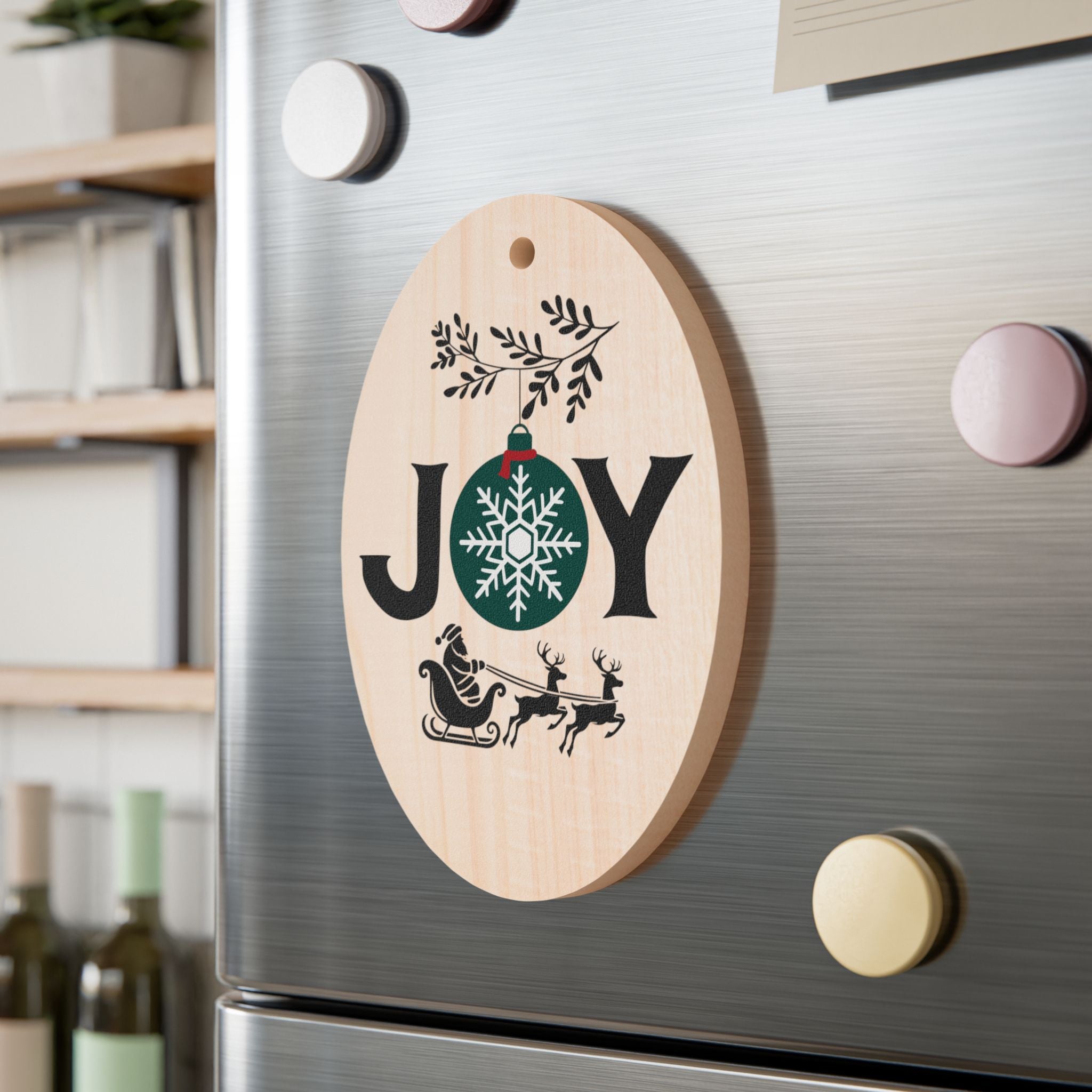 Joyful Wooden Ornaments - Holiday Decor for Christmas, Tree Decorations, Gift Tags, Home Decor, Festive Keepsakes