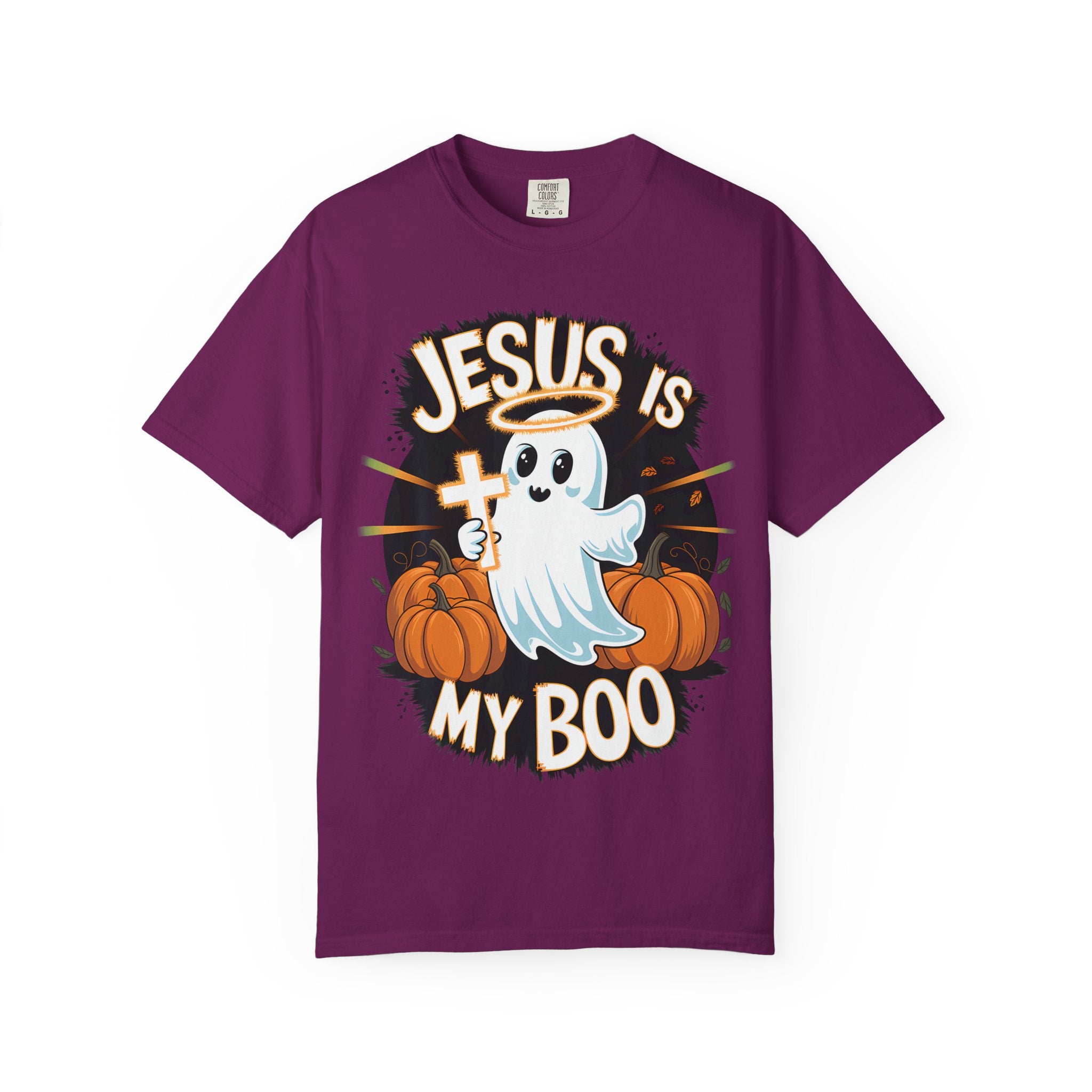 Halloween T-Shirt, Jesus is My Boo Tee, Unisex Ghost Shirt, Fall Apparel, Christian Halloween Gift