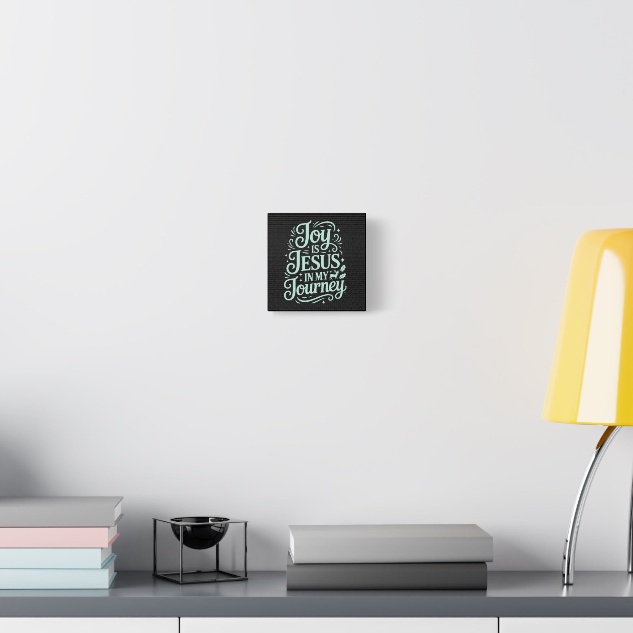 Joy in My Journey Canvas Wall Art, Religious Decor, Christmas Gift, Inspirational Wall Art, Joyful Home Decoration, Faith-Based Art
