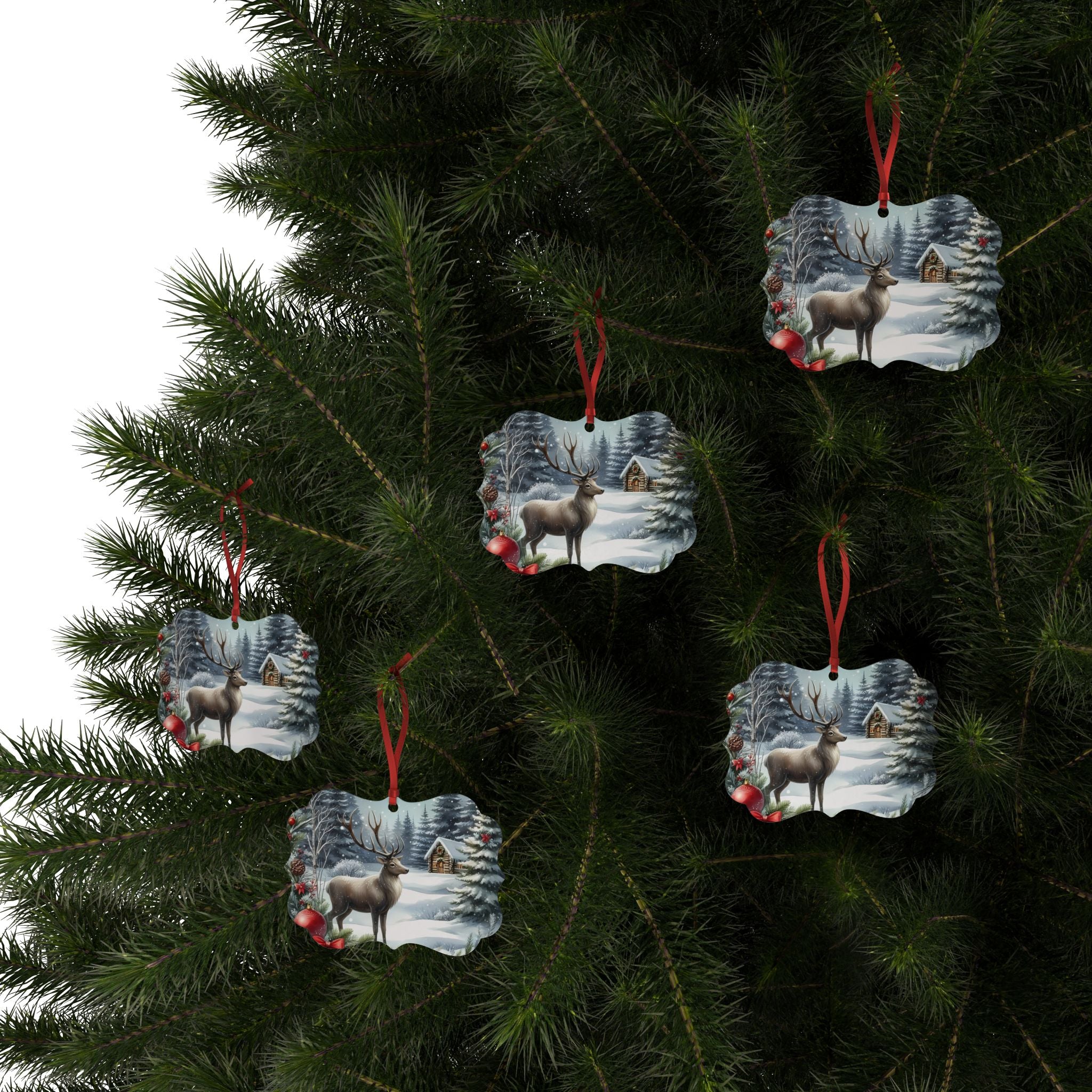 Winter Wonderland Aluminum Ornaments | Rustic Holiday Decor, Personalized Gifts, Christmas Tree Ornaments, Winter Accessories, Snowy [...]
