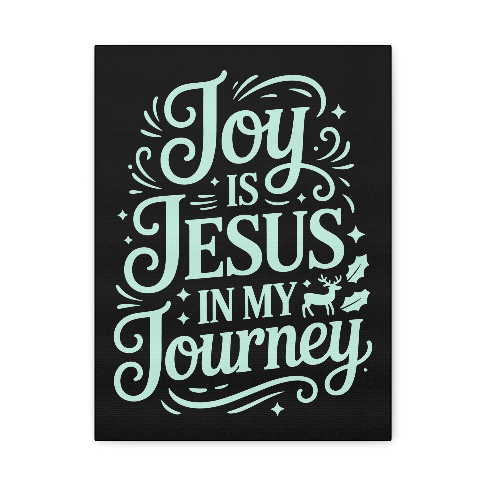 Joy in My Journey Canvas Wall Art, Religious Decor, Christmas Gift, Inspirational Wall Art, Joyful Home Decoration, Faith-Based Art