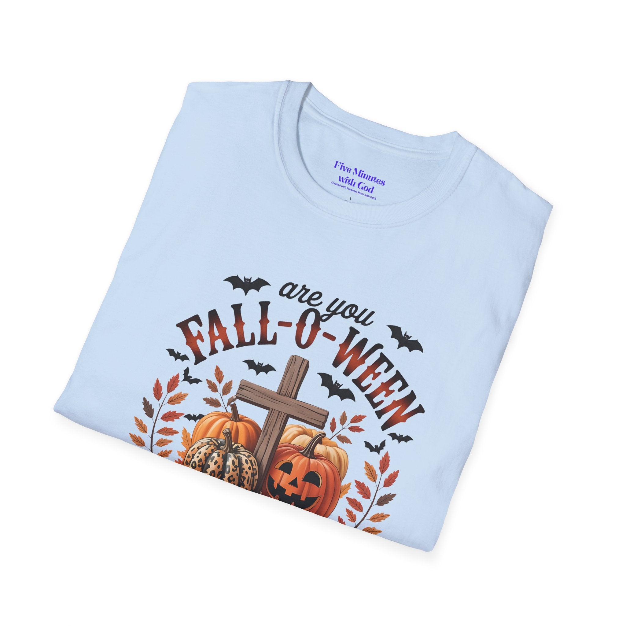 Fall-O-Ween Jesus Unisex T-Shirt, Halloween Tee, Christian Apparel, Fall Shirt, Pumpkin T-Shirt, Autumn Clothing