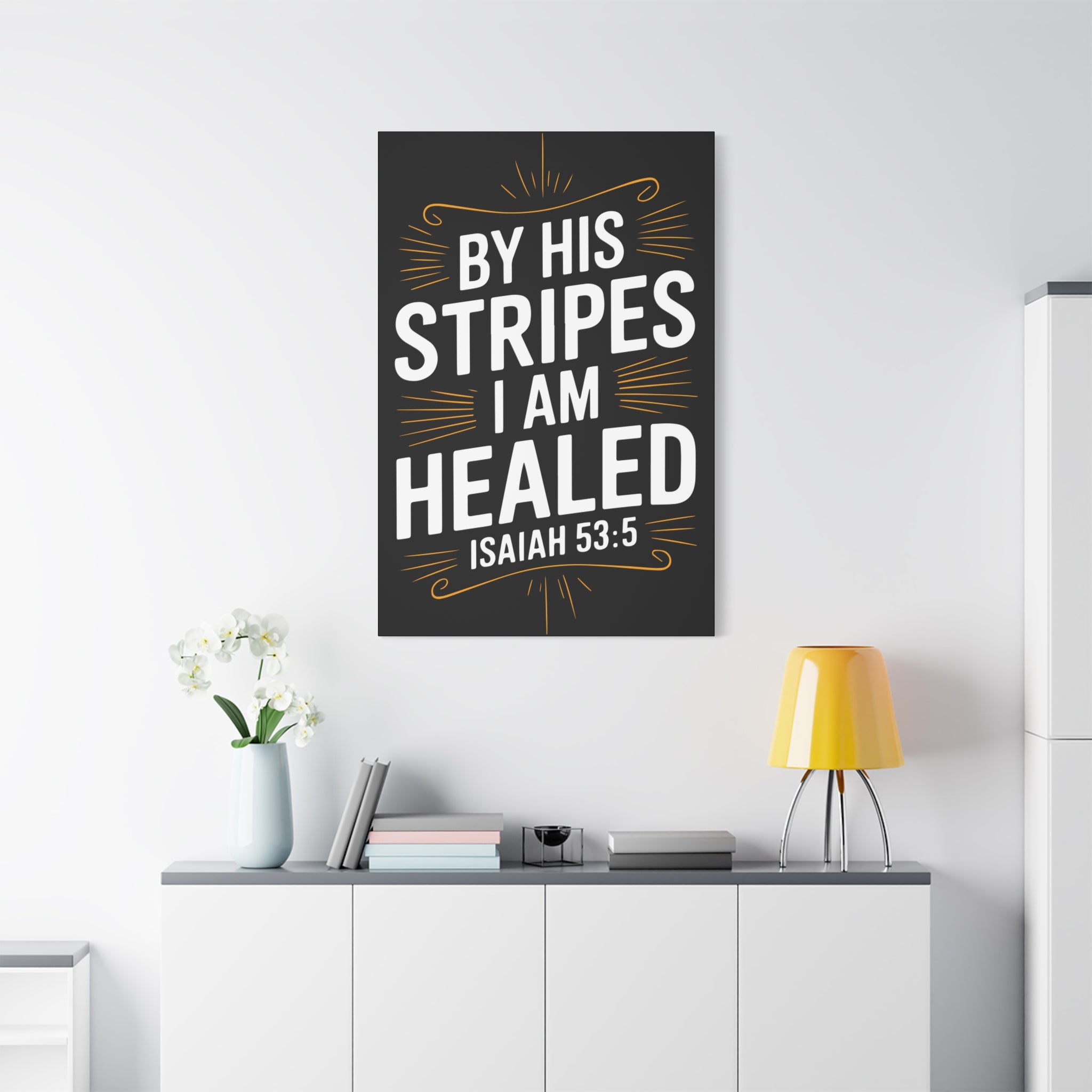 Inspirational Canvas Wall Art - Faith Decor, Christian Gift, Healing Quote, Home Decor, Modern Artwork