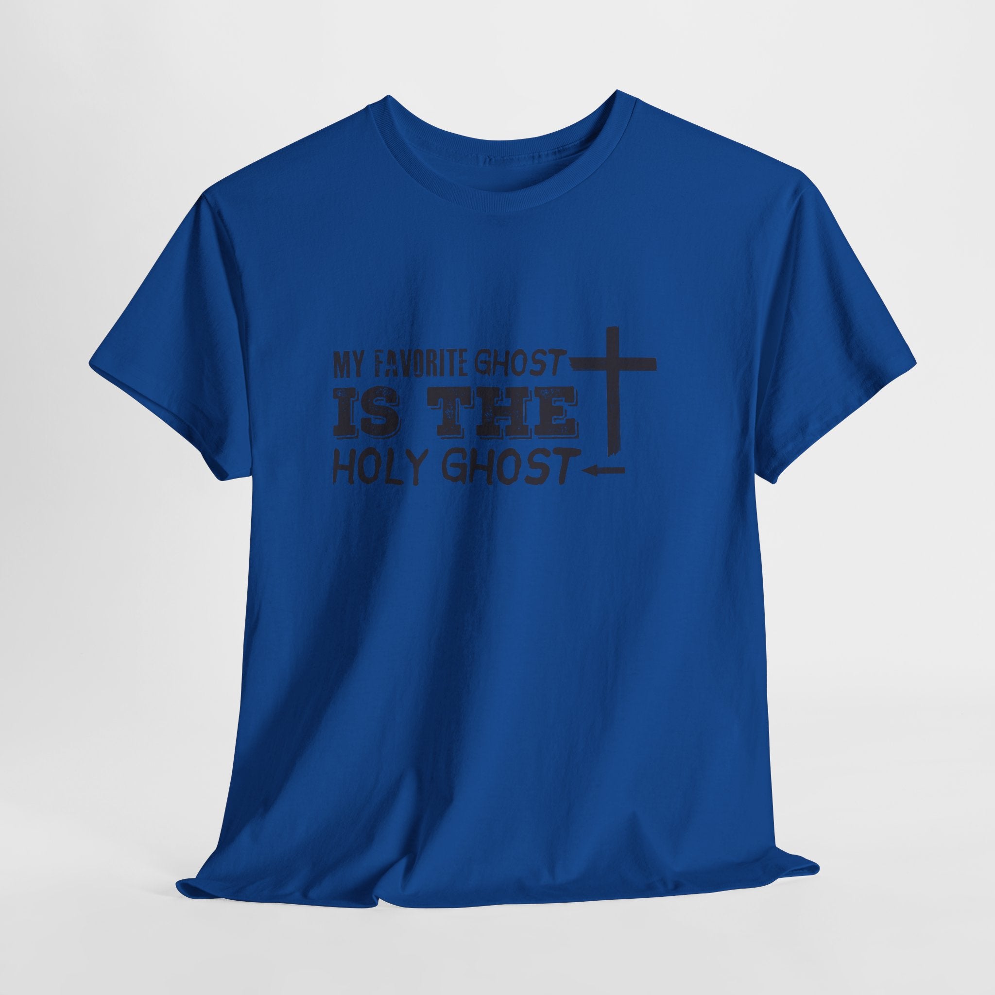 Unisex Cotton Tee - My Favorite Ghost is the Holy Ghost Shirt, Religious T-Shirt, Christian Apparel, Spiritual Gift, Halloween Shirt
