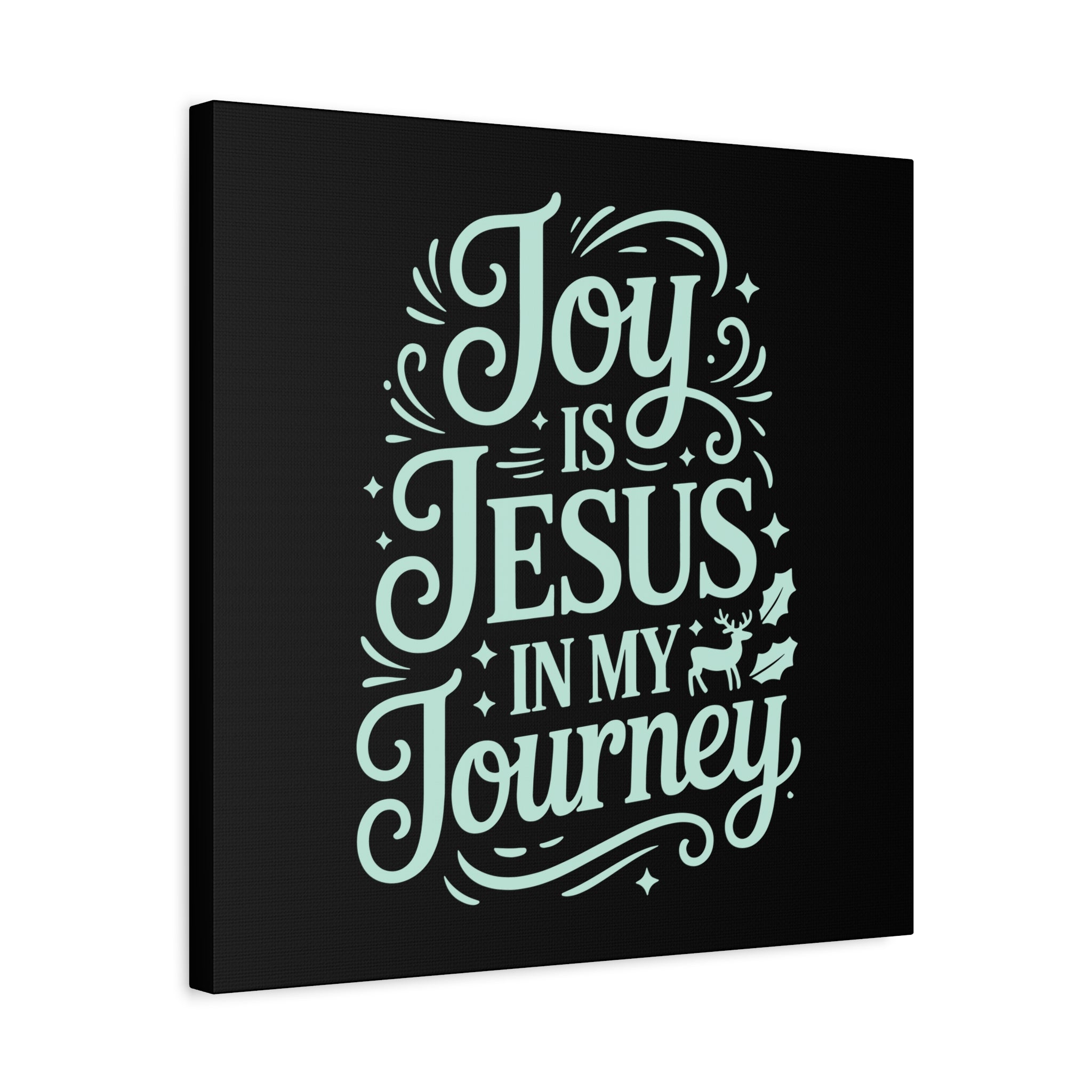 Joy in My Journey Canvas Wall Art, Religious Decor, Christmas Gift, Inspirational Wall Art, Joyful Home Decoration, Faith-Based Art