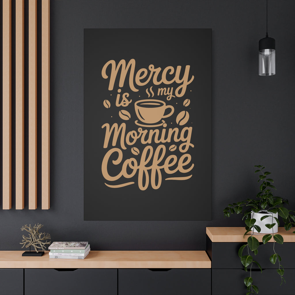 Coffee-Themed Canvas Art Print, Wall Decor for Coffee Lovers, Inspirational Home Decoration, Gift for Friends and Family