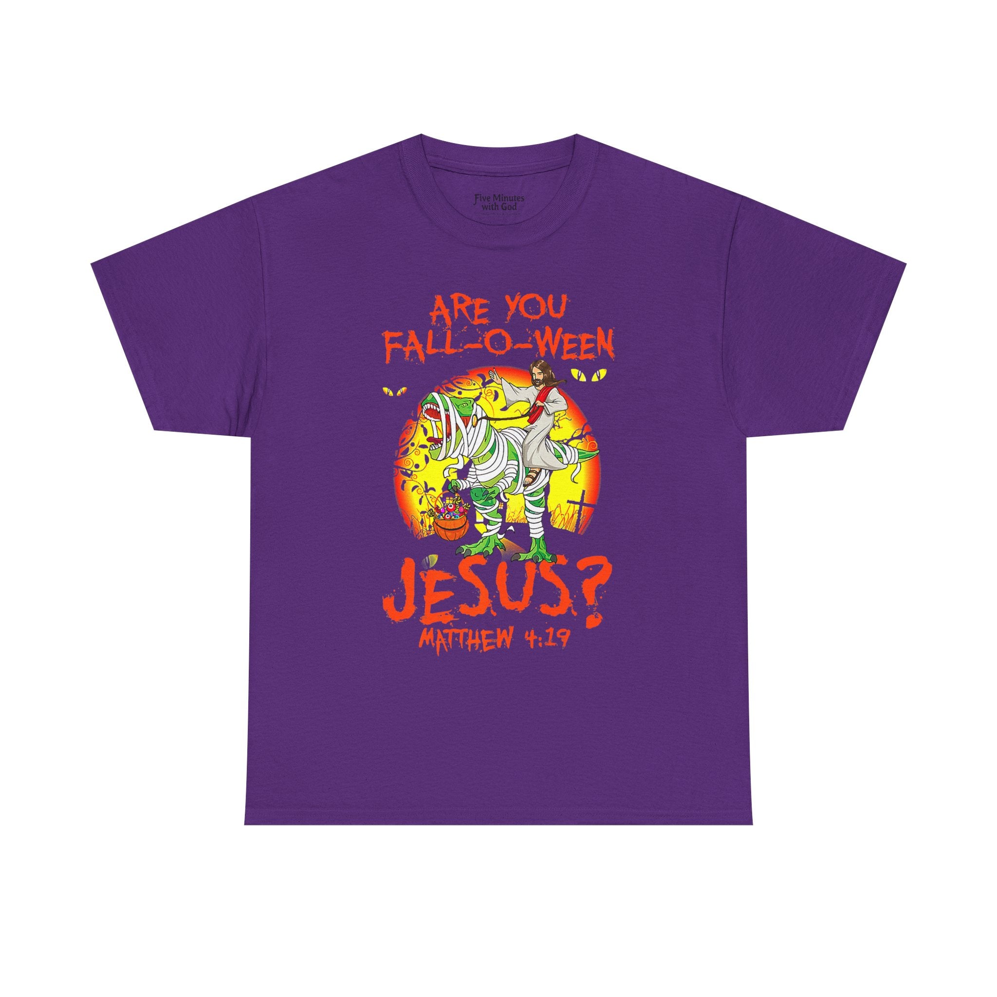 Funny Halloween T-Shirt, Fall Shirt, Christian Tee, Gift for Jesus Lovers, Unique Fall Apparel