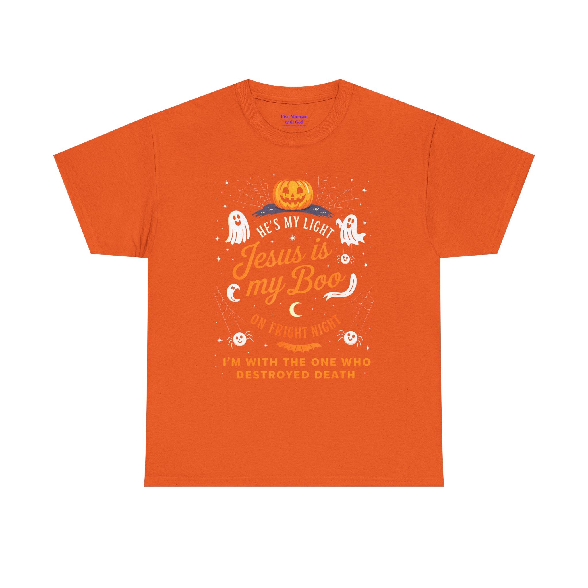Halloween Faith Tee - Jesus is My Boo, Unisex T-Shirt for Halloween, Christian Halloween Shirt, Gift for Christian Friends, Spooky [...]