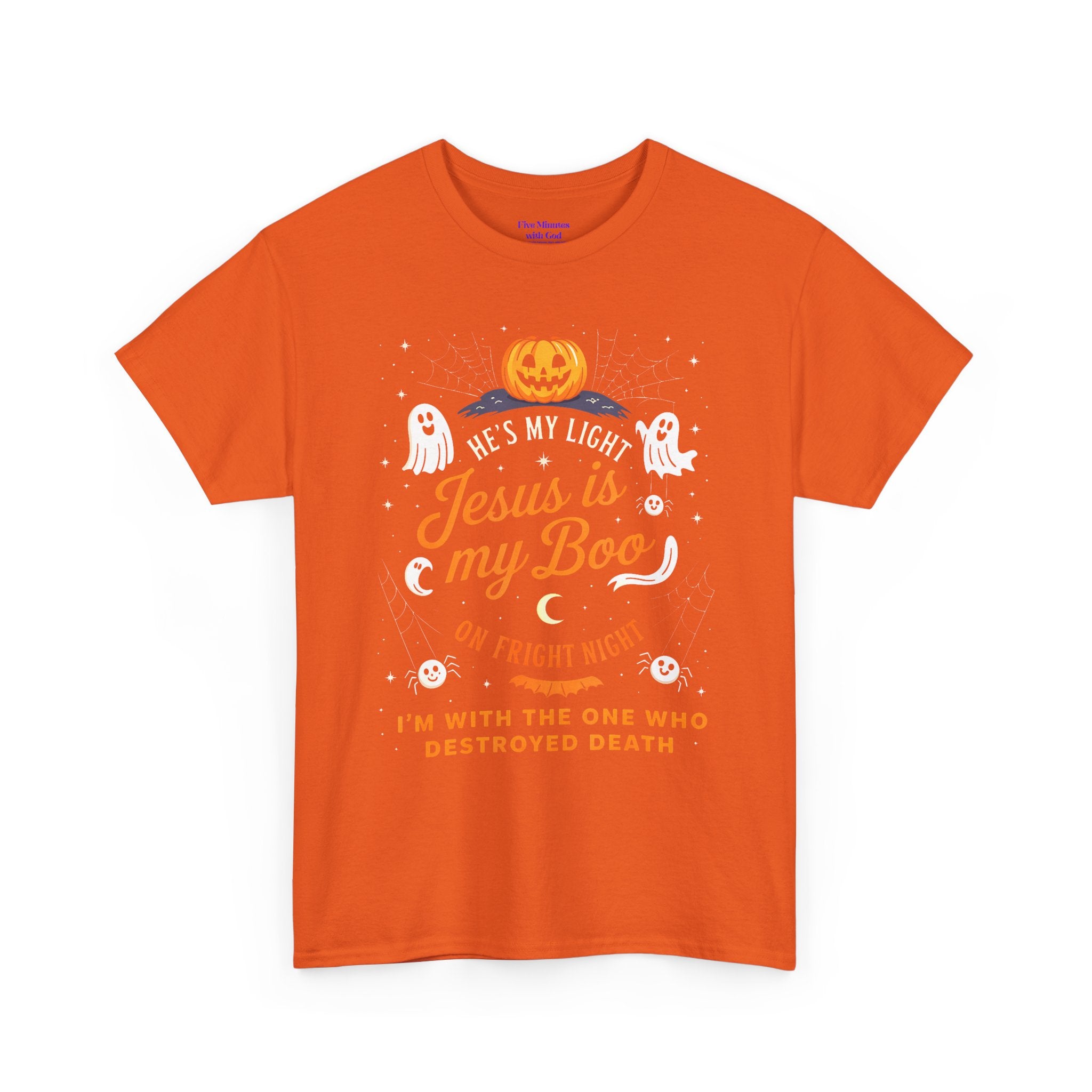 Halloween Faith Tee - Jesus is My Boo, Unisex T-Shirt for Halloween, Christian Halloween Shirt, Gift for Christian Friends, Spooky [...]