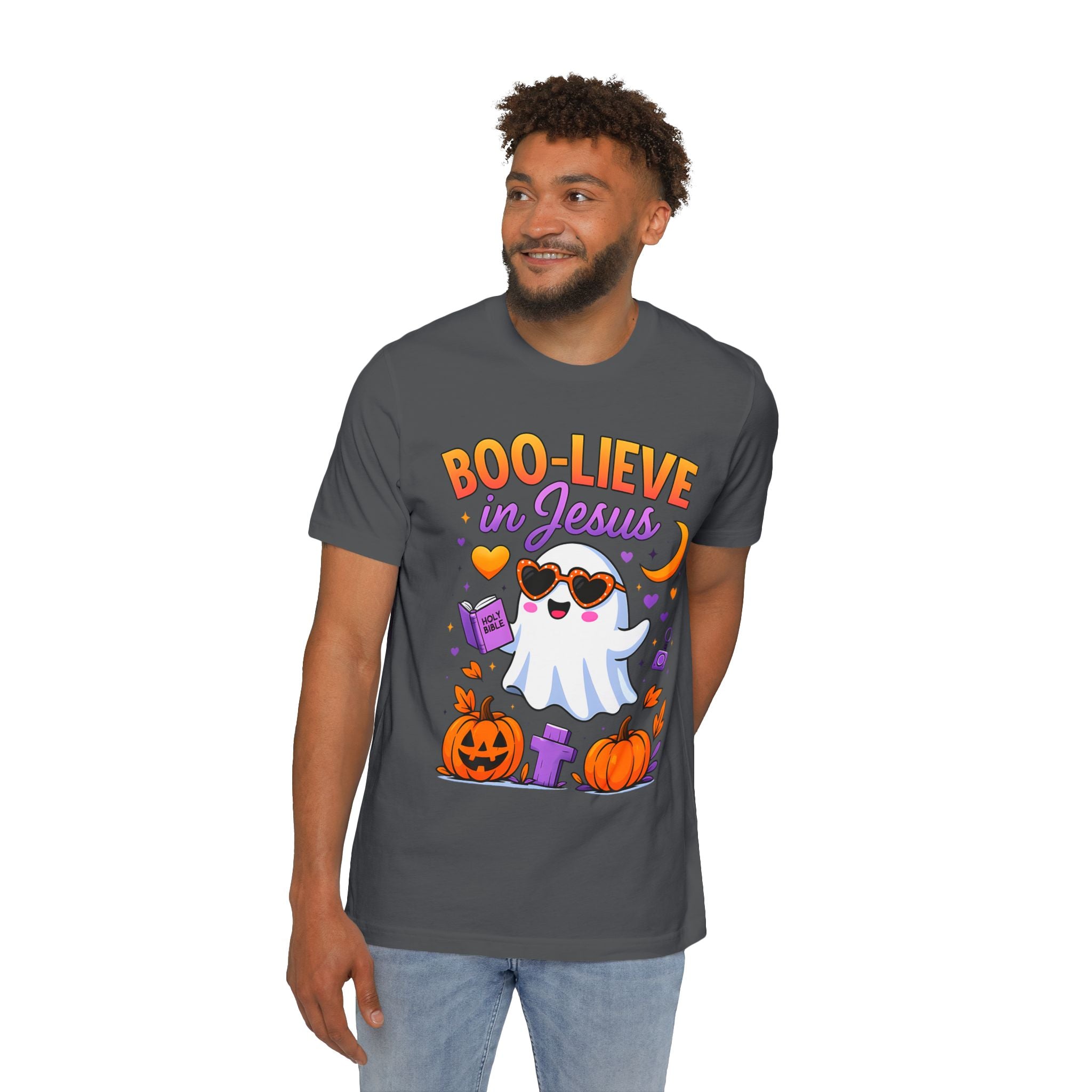 Halloween Christian Ghost T-Shirt, Boo-lieve in Jesus Shirt, Cute Halloween Apparel, Faith-Based Tee, Fall Celebration Top, Spooky [...]
