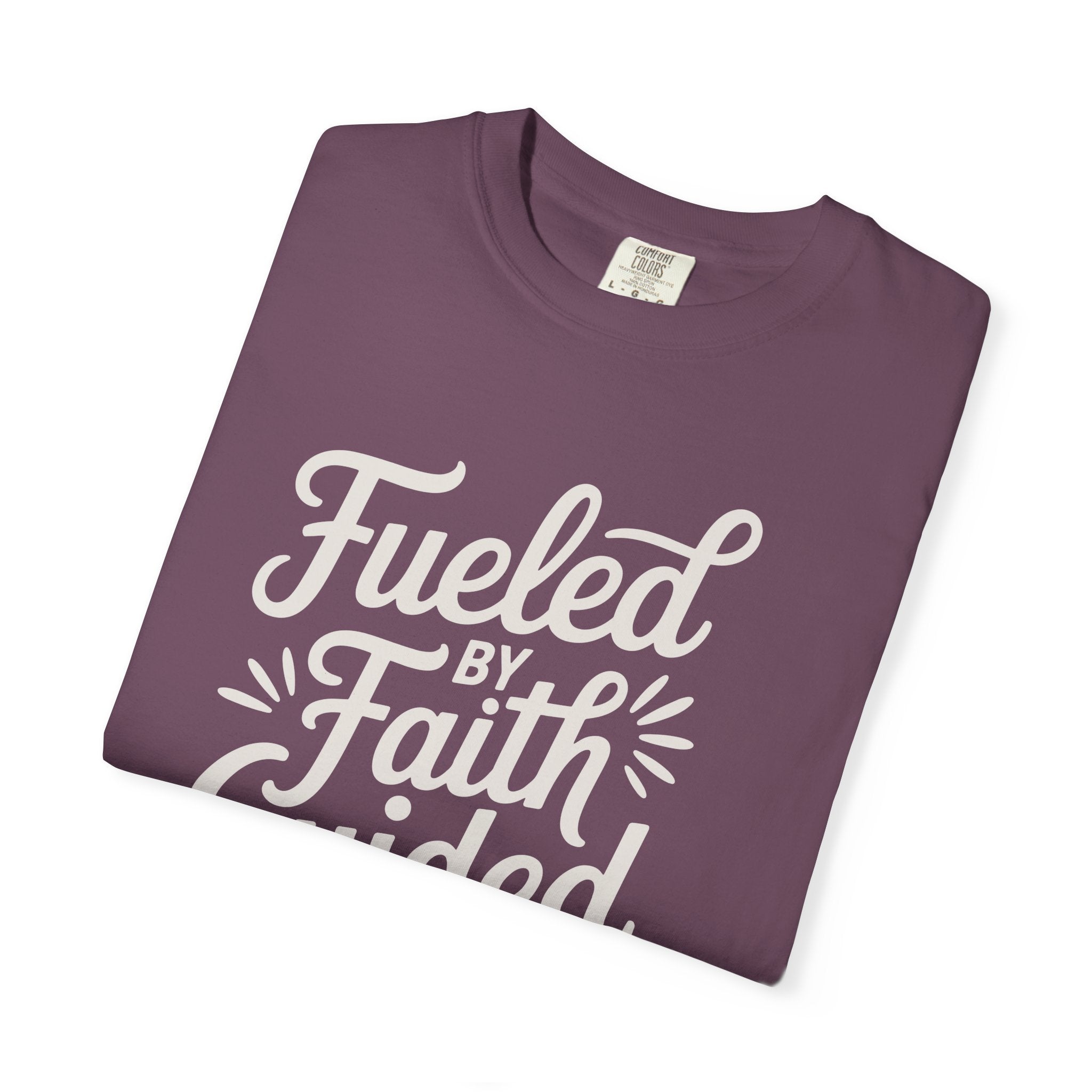 Fueled By Faith Guided By Grace Motivational Apparel