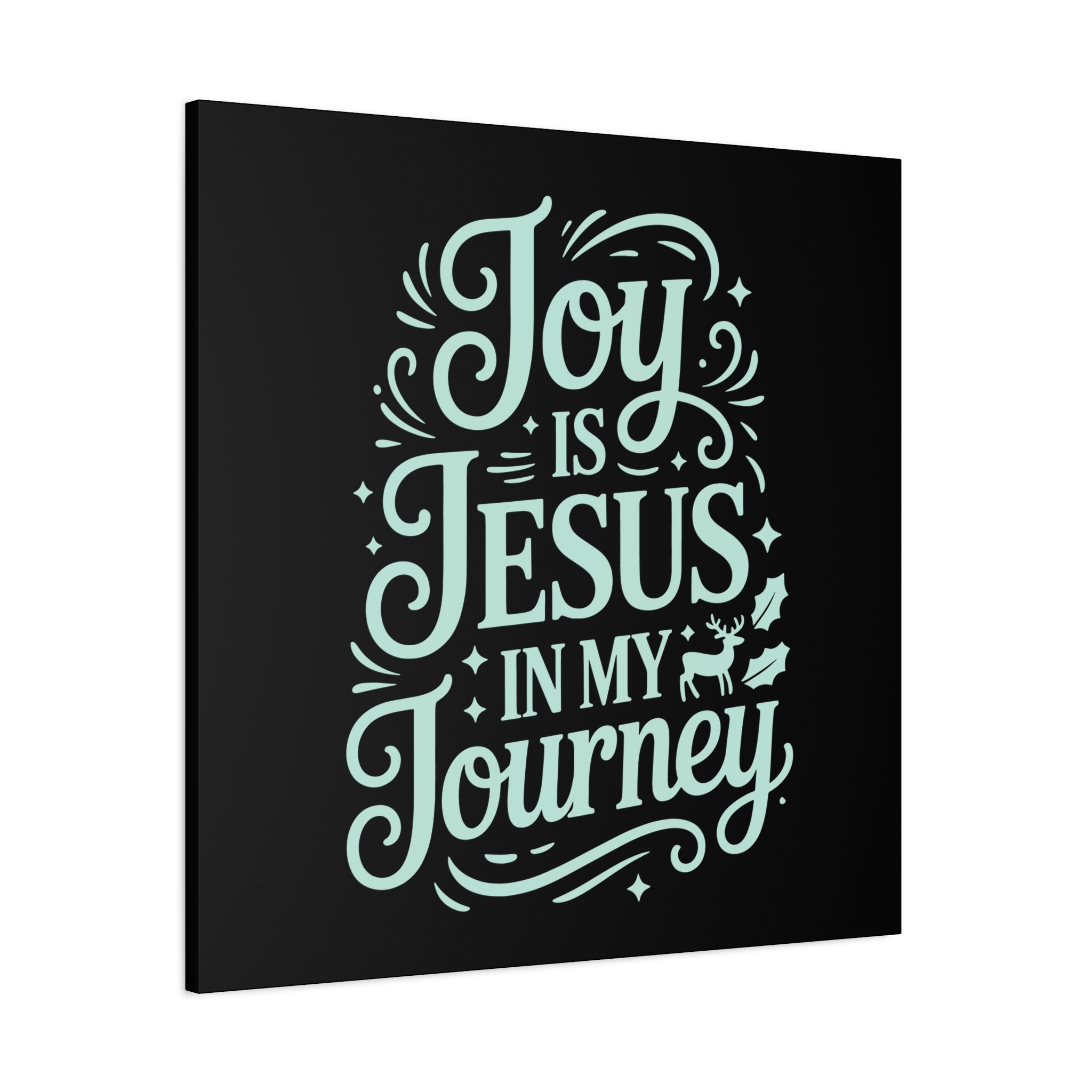 Joy in My Journey Canvas Wall Art, Religious Decor, Christmas Gift, Inspirational Wall Art, Joyful Home Decoration, Faith-Based Art