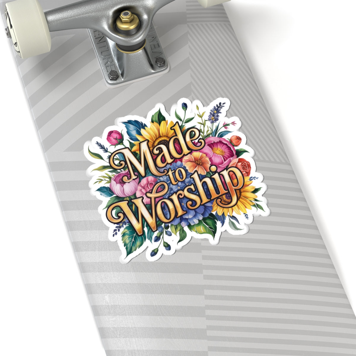 Vibrant Floral Kiss-Cut Stickers - 'Made to Worship' Design, Decorative Laptop Stickers, Bible Verse Stickers, Inspirational Gift [...]