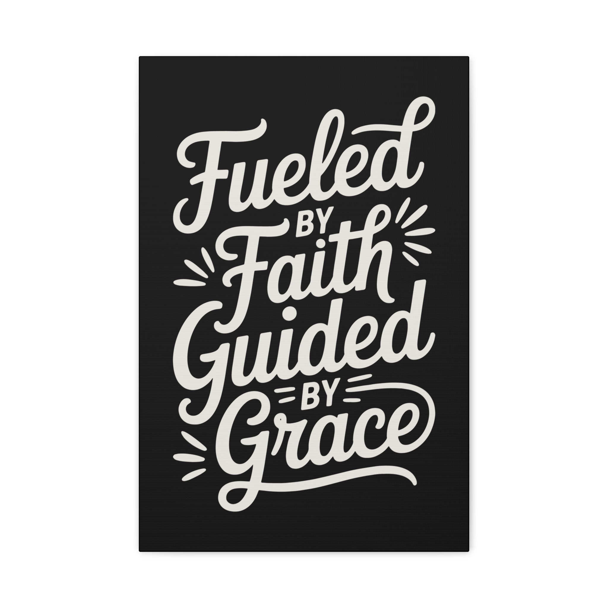 Stretched Canvas Art, Motivational Wall Decor, Home Inspirational Art, Faith-Based Decor, Gift for Faith Lovers