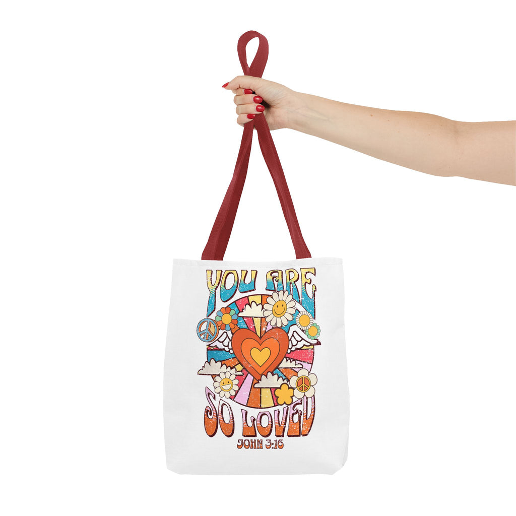 Colorful Inspirational Tote Bag, Versatile Shopping Bag, Faith-Based Gift, Motivational Carryall, Perfect for Any Occasion