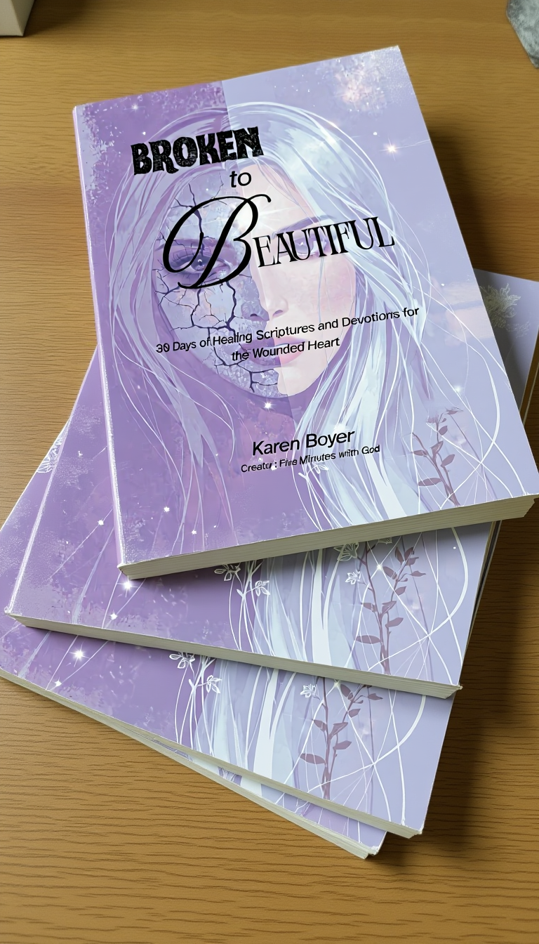 Broken to Beautiful: 30 Days of Healing Scriptures and Devotions for the Wounded Heart