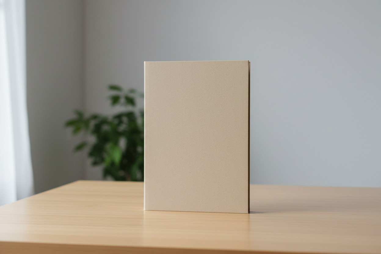 a simple image of a blank notebook